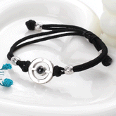 925 Silber Personalisierte Paar Armbänder mit Bild im Stein - Kreis mit Gravur 'LOVE', Romantisches Geschenk für Paare & Freunde